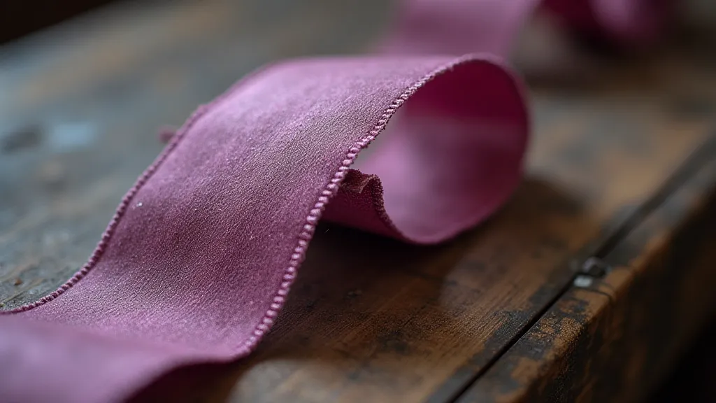 Faded purple typewriter ribbon