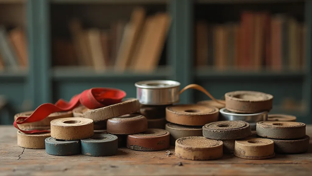Collection of vintage typewriter ribbons