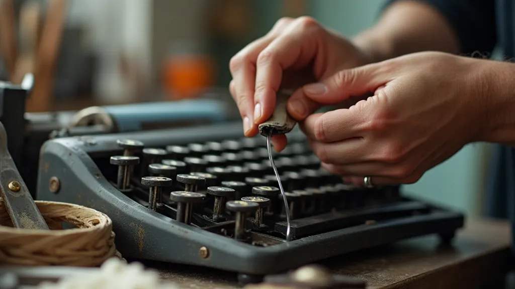 Restoring a vintage typewriter ribbon