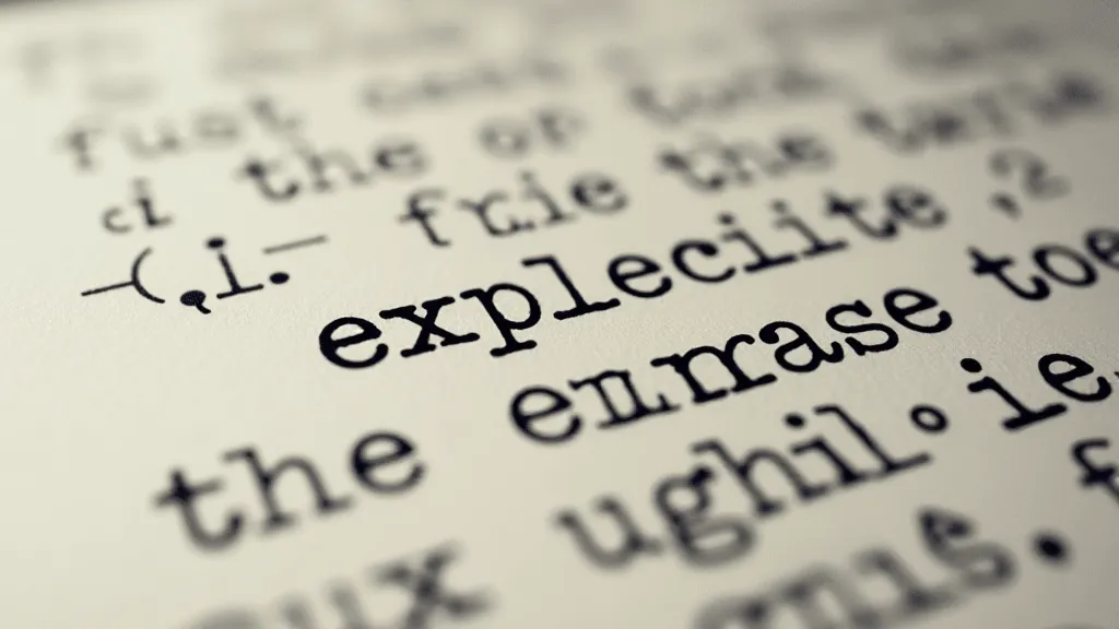 Close-up of smudged ink on paper