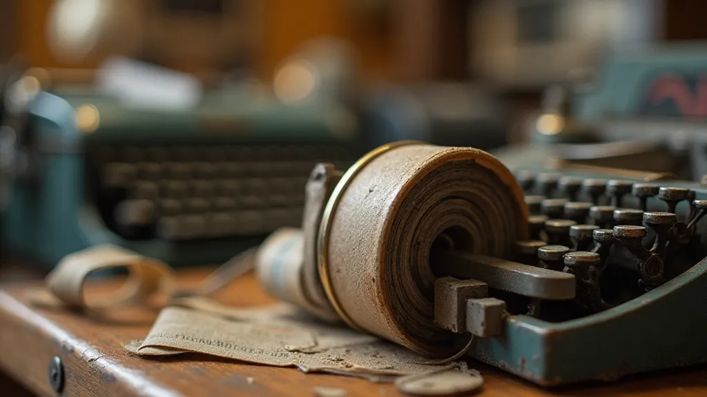Collection of vintage typewriter ribbons